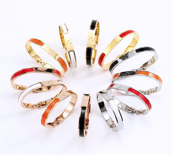 8mm luxury bangle for women titanium steel enamel designer jewelry fashion classic letter h bracelet with bag lover gift size 177669818, Black
8mm luxury bangle for women titanium steel enamel designer jewelry fashion classic letter h bracelet with bag lover gift size 177669818, Black