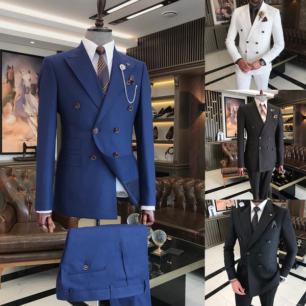 designer men wedding suit double breasted tuxedos for male peaked lapel groom wear terno masculino slim fit 2pcs(jacket+pants), Black;gray
designer men wedding suit double breasted tuxedos for male peaked lapel groom wear terno masculino slim fit 2pcs(jacket+pants), Black;gray