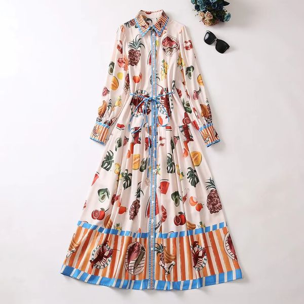 european and american women's clothing 2023 autumn new long sleeve lapel fruit print fashion single breasted pleated dress xxl, Black;gray
european and american women's clothing 2023 autumn new long sleeve lapel fruit print fashion single breasted pleated dress xxl, Black;gray