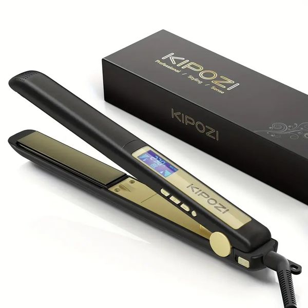 kipozi professional negative ion hair straightener: get silky-smooth hair with floating titanium plates, Black
kipozi professional negative ion hair straightener: get silky-smooth hair with floating titanium plates, Black