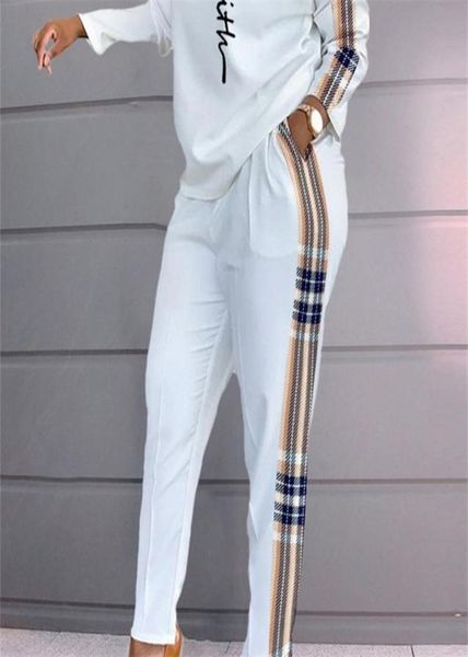 women039s two piece pants suit tracksuit patchwork women spring autumn casual pocket ladies set oneck long sleeve loungewear s2360663, White
women039s two piece pants suit tracksuit patchwork women spring autumn casual pocket ladies set oneck long sleeve loungewear s2360663, White
