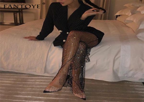 fantoye new crystal diamond shiny women pants summer hollow out elastic fishnet trousers fashion see through beachwear pant5800799, Black;white
fantoye new crystal diamond shiny women pants summer hollow out elastic fishnet trousers fashion see through beachwear pant5800799, Black;white