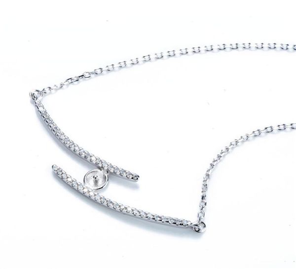 necklace settings for pearl mounting two lines zircon 925 sterling silver link chain base 5 pieces1003115, Slivery;crystal
necklace settings for pearl mounting two lines zircon 925 sterling silver link chain base 5 pieces1003115, Slivery;crystal