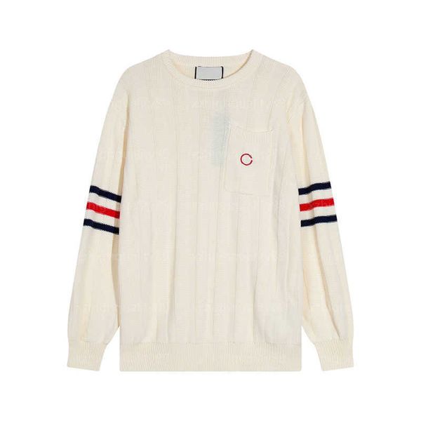 womens designer sweater women knitted sweatshirt long sleeve round neck striped pockets thickened wool knitwear knit sweaters womens, White;black
womens designer sweater women knitted sweatshirt long sleeve round neck striped pockets thickened wool knitwear knit sweaters womens, White;black