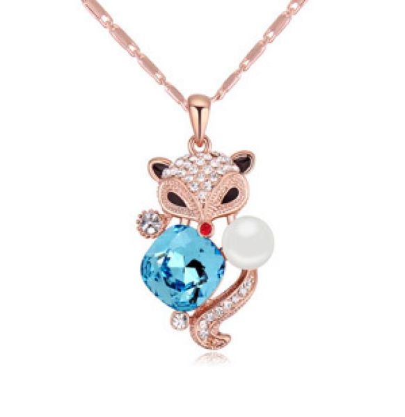 crystal from austrian fox necklace pendants fashion accessories for women bride party jewelry gift rose gold plated 207453310755, Silver
crystal from austrian fox necklace pendants fashion accessories for women bride party jewelry gift rose gold plated 207453310755, Silver
