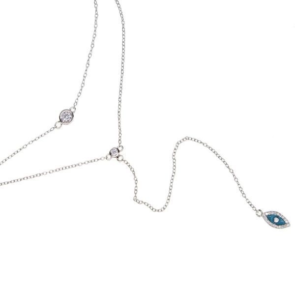 2017 factory fine 925 sterling silver rose gold rhodium bling sparking cz evil eye lariat choker double layer delicate women 9781110
2017 factory fine 925 sterling silver rose gold rhodium bling sparking cz evil eye lariat choker double layer delicate women 9781110