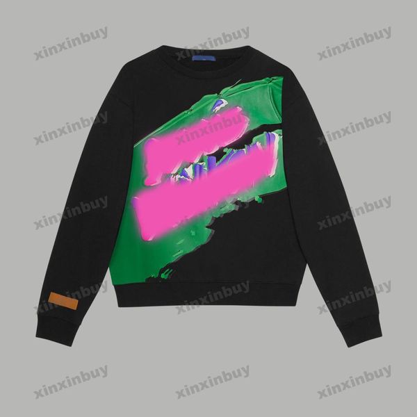 xinxinbuy men women designer sweatshirt cursive graffiti printing sweater gray blue black white xs-l, Black;brown
xinxinbuy men women designer sweatshirt cursive graffiti printing sweater gray blue black white xs-l, Black;brown