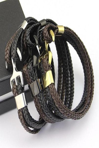 316l stainless steel anchor skull genuine braided woven leather bracelet flat316r4636759, Golden;silver
316l stainless steel anchor skull genuine braided woven leather bracelet flat316r4636759, Golden;silver