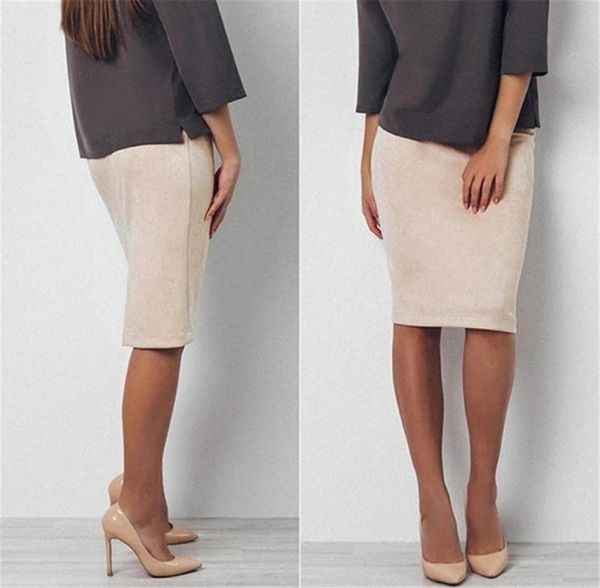 skirts beige color suede midi pencil skirt women fashion elastic high waist office lady bodycon saias3537741, Black
skirts beige color suede midi pencil skirt women fashion elastic high waist office lady bodycon saias3537741, Black