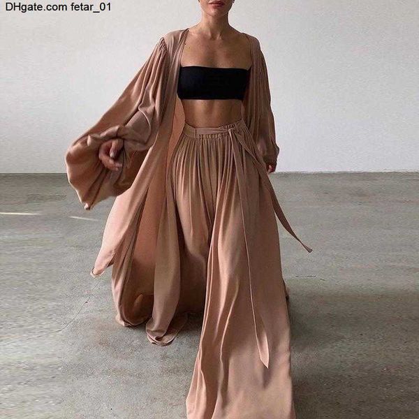 women three piece sets fashion casual wrap solid and wide leg pants suits elegant soft female 3 piece outfits, White
women three piece sets fashion casual wrap solid and wide leg pants suits elegant soft female 3 piece outfits, White