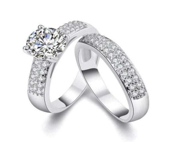 new fashion wedding ring fourclaw micro inlay zircon couple ring fashion antireal diamond ring trade jewelry whole9484054, Silver
new fashion wedding ring fourclaw micro inlay zircon couple ring fashion antireal diamond ring trade jewelry whole9484054, Silver