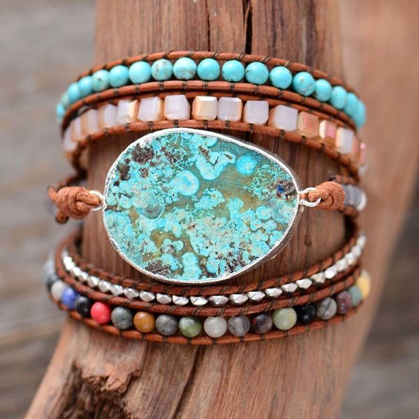 charm bracelets women leather bracelet unique mixed natural stones gilded stone charm 5 strands wrap bracelets handmade boho bracelet dropsh, Golden;silver
charm bracelets women leather bracelet unique mixed natural stones gilded stone charm 5 strands wrap bracelets handmade boho bracelet dropsh, Golden;silver