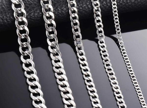 1 piece width 3mm 4 5mm 5mm 6mm 7mm 7 5mm curb cuban link chain necklace for men women basic punk stainless steel chain chokers q07200140, Silver
1 piece width 3mm 4 5mm 5mm 6mm 7mm 7 5mm curb cuban link chain necklace for men women basic punk stainless steel chain chokers q07200140, Silver