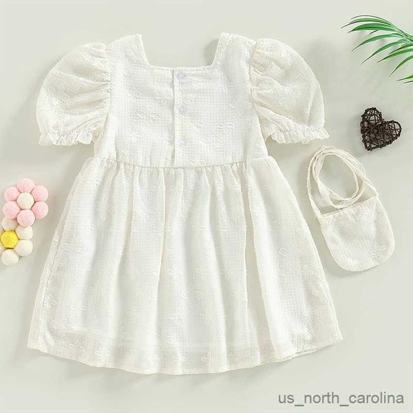 girl's dresses kids girls clothes sets flower jacquard short sleeve bowknot dress summer princess dress with crossbody bag r230815, Red;yellow 
girl's dresses kids girls clothes sets flower jacquard short sleeve bowknot dress summer princess dress with crossbody bag r230815, Red;yellow