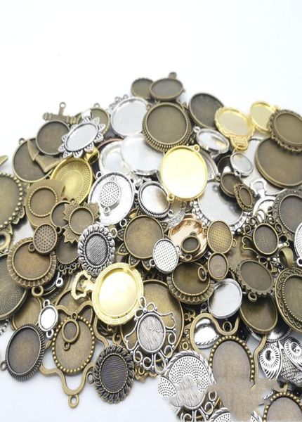 200grams antique silver color pendant base antique bronze vintage stamping blank cabochon setting diy bezel tray jewelry making7469156, Bronze;silver
200grams antique silver color pendant base antique bronze vintage stamping blank cabochon setting diy bezel tray jewelry making7469156, Bronze;silver