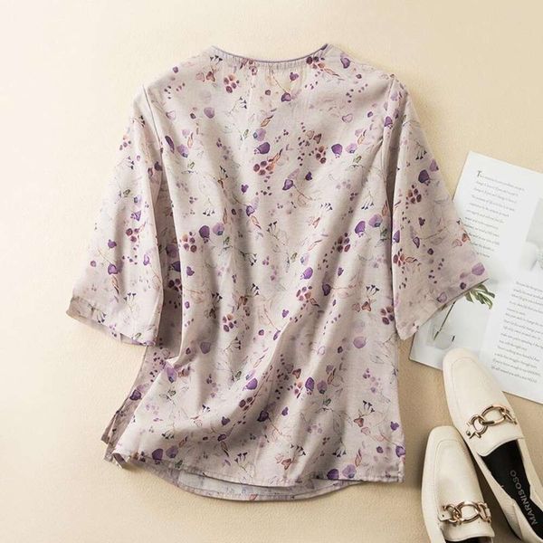 ramie floral shirt womens retro chinese service artistic cotton and linen, White
ramie floral shirt womens retro chinese service artistic cotton and linen, White