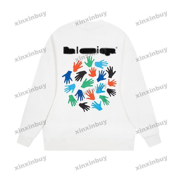 xinxinbuy men women designer sweatshirt colorful handprint printing sweater gray blue black white s-xl, Black;brown
xinxinbuy men women designer sweatshirt colorful handprint printing sweater gray blue black white s-xl, Black;brown