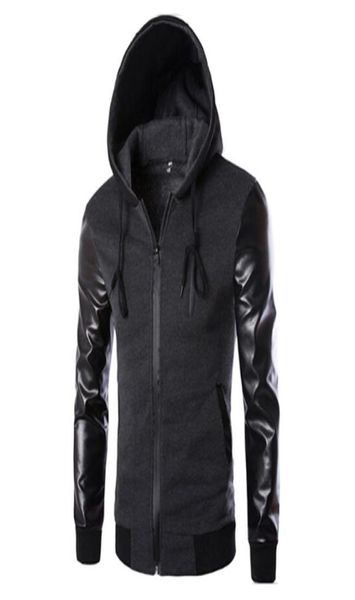 spring autumn sport jacket men hooded running jacket and coat pu leather sleeve slim outerwear coat men zipper sportswear8240421, Black;red
spring autumn sport jacket men hooded running jacket and coat pu leather sleeve slim outerwear coat men zipper sportswear8240421, Black;red