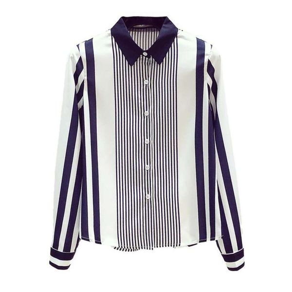 spring and autumn high blouses end striped chiffon silk long sleeve blouse for women, White
spring and autumn high blouses end striped chiffon silk long sleeve blouse for women, White