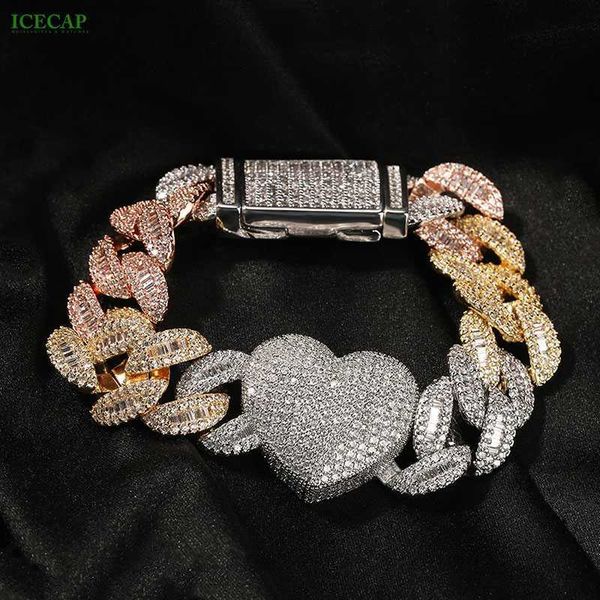 icecap fashion jewelry cuban chain hip hop 15mm heart charm cuban link chain rose gold plated two-color cuban necklace for men, Silver
icecap fashion jewelry cuban chain hip hop 15mm heart charm cuban link chain rose gold plated two-color cuban necklace for men, Silver