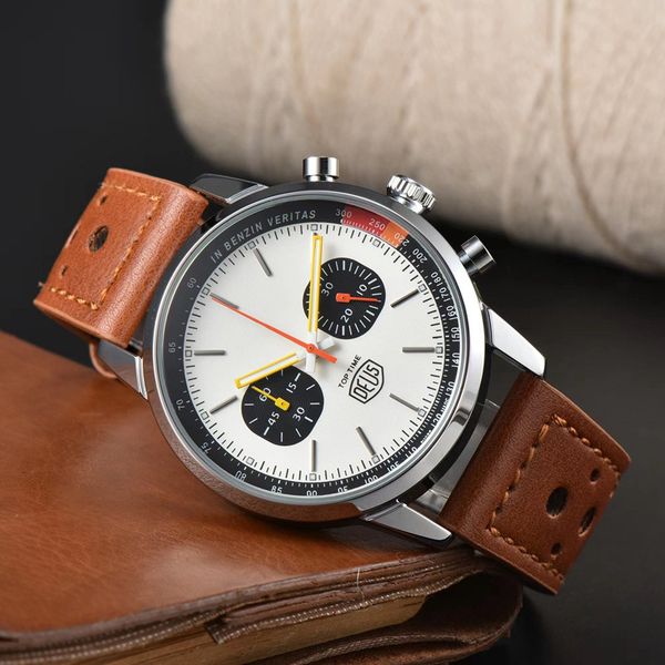 wristwatches for men 2023 new mens watches five needles all dial work quartz watch luxury brand chronograph clock leather belt fashion breit, Slivery;brown
wristwatches for men 2023 new mens watches five needles all dial work quartz watch luxury brand chronograph clock leather belt fashion breit, Slivery;brown