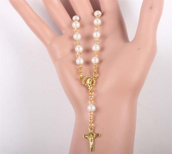religious vintage prayer women christian bead chain glass pearl catholic rosary bracelet gold color 2110142139904, Black
religious vintage prayer women christian bead chain glass pearl catholic rosary bracelet gold color 2110142139904, Black
