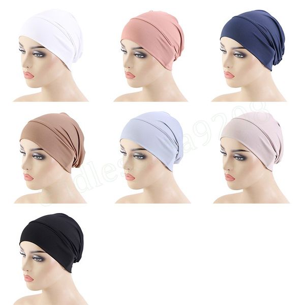 new women muslim inner hijab caps islamic undercap bonnet stretch headband turban chemo hat instant head wrap turbante mujer, Blue;gray
new women muslim inner hijab caps islamic undercap bonnet stretch headband turban chemo hat instant head wrap turbante mujer, Blue;gray