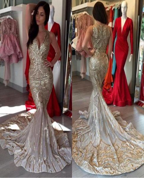2018 luxury special gold mermaid prom dresses v neck sequins african prom gowns women party dresses evening arabic2891283, Black
2018 luxury special gold mermaid prom dresses v neck sequins african prom gowns women party dresses evening arabic2891283, Black