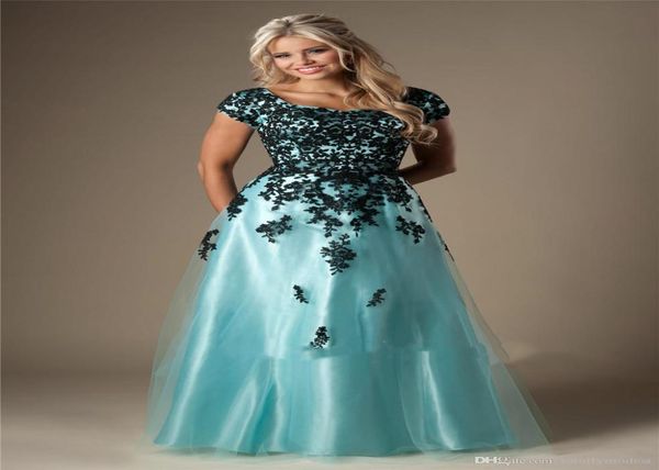 mint and black lace tulle long modest prom dresses with cap sleeves appliques aline floor length girls formal prom gowns evening 8526923
mint and black lace tulle long modest prom dresses with cap sleeves appliques aline floor length girls formal prom gowns evening 8526923