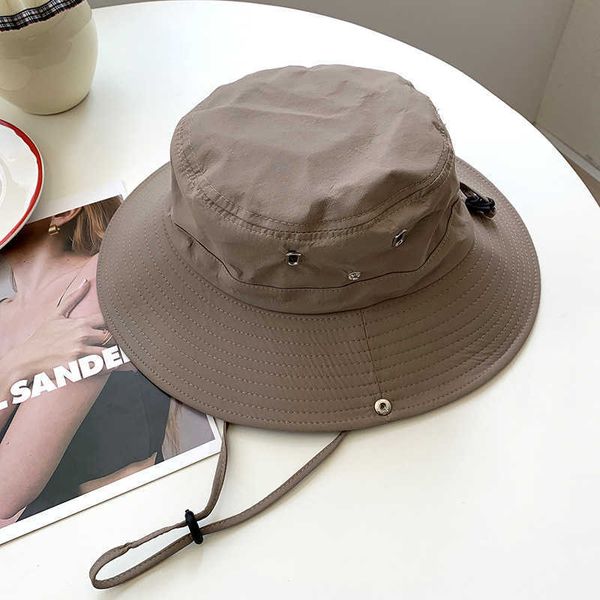 cloches quick drying drawstring fisherman hat summer big brim sun protection hat outdoor fishing mountain climbing western cowboy hat, Blue;gray
cloches quick drying drawstring fisherman hat summer big brim sun protection hat outdoor fishing mountain climbing western cowboy hat, Blue;gray