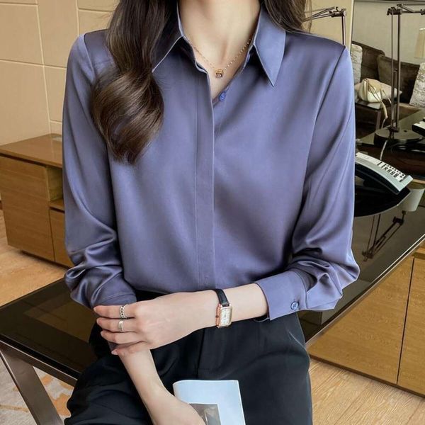 professional white shirt for women autumn anti wrinkle satin long sleeved temperament interview formal top
professional white shirt for women autumn anti wrinkle satin long sleeved temperament interview formal top