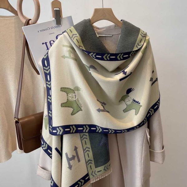 and 2023 scarves new winter fashion wraps autumn imitation cashmere women's letter tassel classic design versatile air conditioning sha, Blue;gray
and 2023 scarves new winter fashion wraps autumn imitation cashmere women's letter tassel classic design versatile air conditioning sha, Blue;gray
