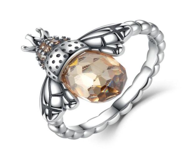 fashion authentic 925 sterling silver honeybee ring finger crystal band women jewelry gifts christmas76750359544351
fashion authentic 925 sterling silver honeybee ring finger crystal band women jewelry gifts christmas76750359544351