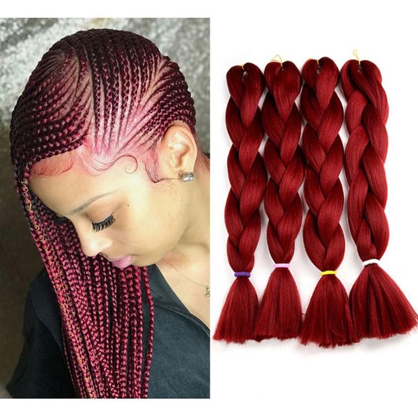 jumbo braids colors burgundy wine red kanekalon crochet braiding hair extensions 80gpiece folded 24 inches kanekalon braiding ha2369768, Black
jumbo braids colors burgundy wine red kanekalon crochet braiding hair extensions 80gpiece folded 24 inches kanekalon braiding ha2369768, Black