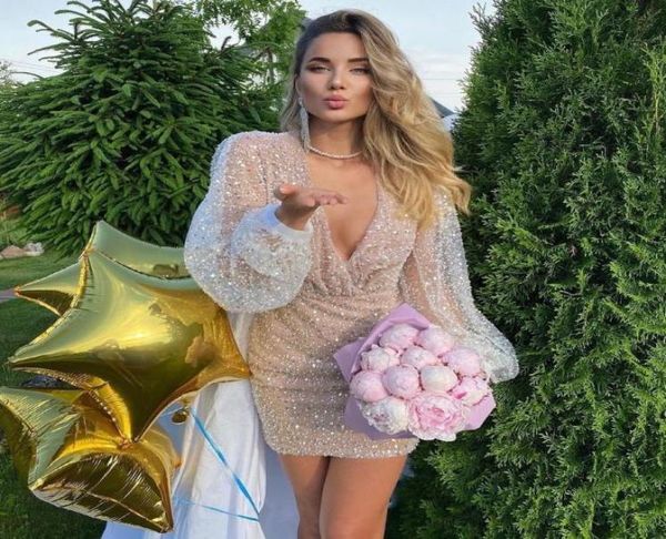 champagne short women prom party dress 2023 luxury vneck long puffy sleeves sequin beads evening formal gowns robes de soiree ves4558458, Black
champagne short women prom party dress 2023 luxury vneck long puffy sleeves sequin beads evening formal gowns robes de soiree ves4558458, Black