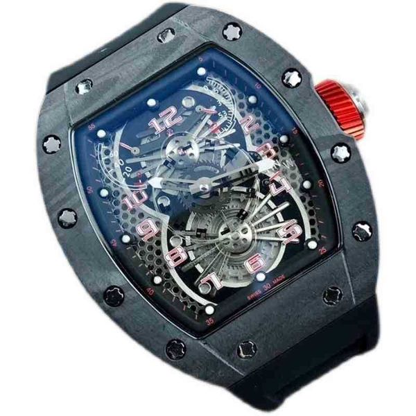 watches wristwatch luxury milles designer chao carbon fiber men's automatic mechanical watch hollowed out personalized fashion tape
watches wristwatch luxury milles designer chao carbon fiber men's automatic mechanical watch hollowed out personalized fashion tape
