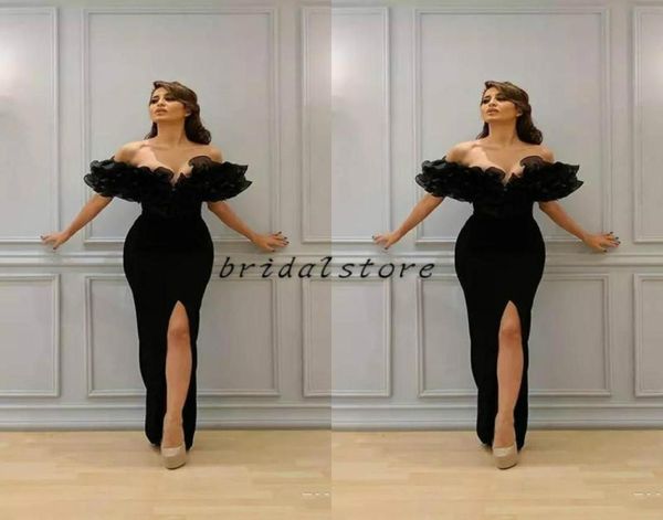 paolo sebastian black mermaid prom dresses tight off shoulders ruffles front split elegant formal evening gowns gothic plain 4269922
paolo sebastian black mermaid prom dresses tight off shoulders ruffles front split elegant formal evening gowns gothic plain 4269922