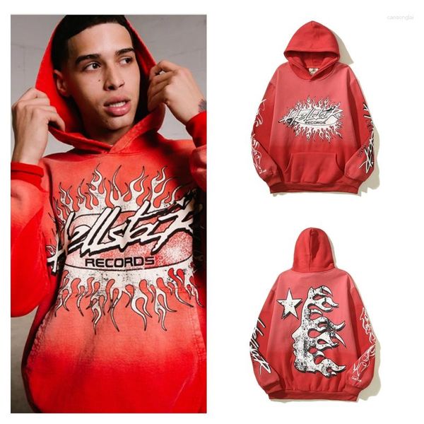 men's hoodies hellstar hoodie pants women's clothing letter logo print with fluff red loose sweatshirt, Black
men's hoodies hellstar hoodie pants women's clothing letter logo print with fluff red loose sweatshirt, Black