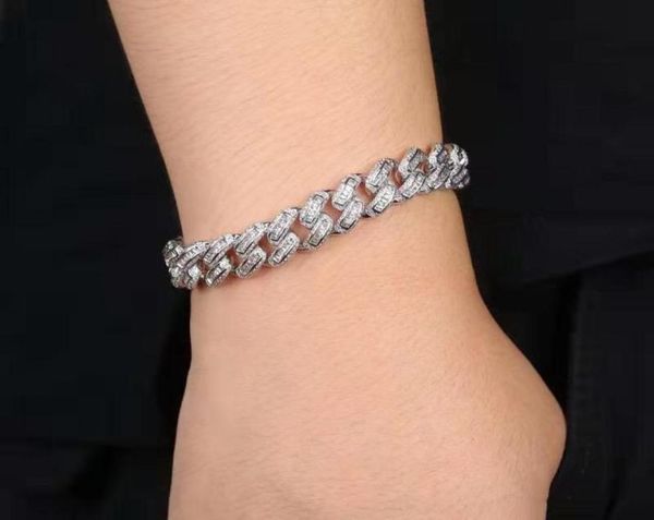 75 85 inches 14mm iced out chains bracelets for men luxury designer bling diamond cuban link chain bracelet 18k gold plated9830414, Black
75 85 inches 14mm iced out chains bracelets for men luxury designer bling diamond cuban link chain bracelet 18k gold plated9830414, Black