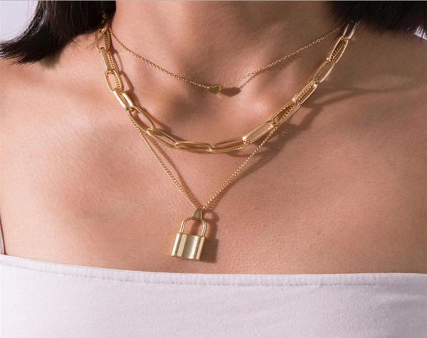 fashion multi layer necklace heart charm chain choker lock pendant chunky chain silver gold color plated chain9114307, Golden;silver
fashion multi layer necklace heart charm chain choker lock pendant chunky chain silver gold color plated chain9114307, Golden;silver
