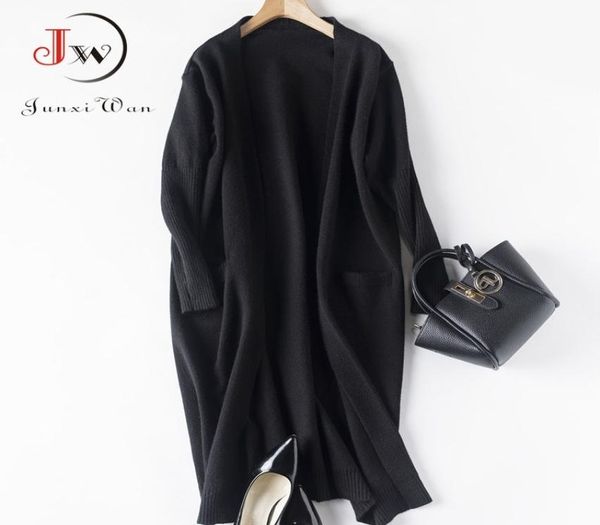 black cardigan women knitted long sweater elegant autumn winter warm coat pull femme casaco feminino 2012026903645, White;black
black cardigan women knitted long sweater elegant autumn winter warm coat pull femme casaco feminino 2012026903645, White;black