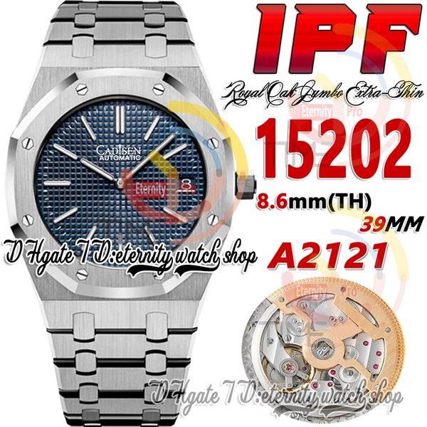 ipf 39mm zf15202 cal.2121 sa2121 automatic mens watch ultra-thin 8.6mm dark blue texture dial stick markers stainless steel bracelet super e, Slivery;brown
ipf 39mm zf15202 cal.2121 sa2121 automatic mens watch ultra-thin 8.6mm dark blue texture dial stick markers stainless steel bracelet super e, Slivery;brown