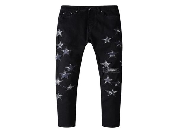 mens jeans in europe and america fashion washed hole star patch cashew flower printing trend casual slim cautious feet pants teena1622439, Blue
mens jeans in europe and america fashion washed hole star patch cashew flower printing trend casual slim cautious feet pants teena1622439, Blue