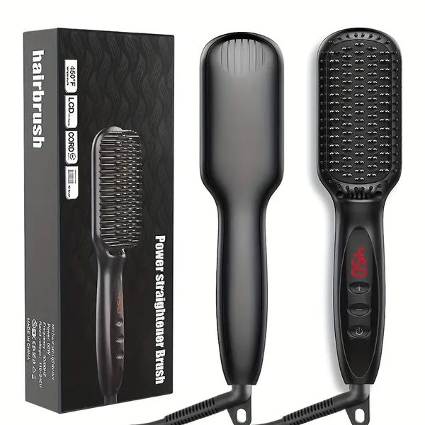 professional hair straightener 2 in 1 beard straightener for men premium heated beard brush anti-scald feature ceramic electric hair straigh, Black
professional hair straightener 2 in 1 beard straightener for men premium heated beard brush anti-scald feature ceramic electric hair straigh, Black