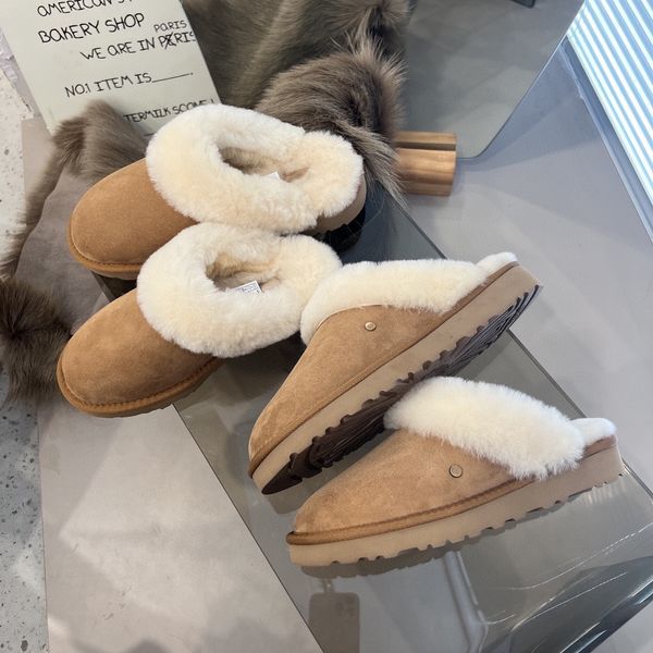 size 35-45 disquette platform slippers women classic ultra mini boot australia slip-on slipper les petites fur suede flat mules designer mul, Black
size 35-45 disquette platform slippers women classic ultra mini boot australia slip-on slipper les petites fur suede flat mules designer mul, Black