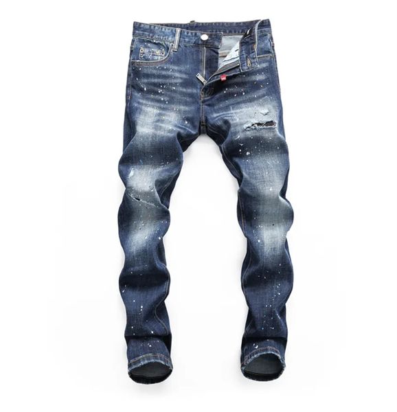 classic printed embroidery designer mens jeans motorcycle hole luxury denim men's fashion street wear men designer pants 06, Blue
classic printed embroidery designer mens jeans motorcycle hole luxury denim men's fashion street wear men designer pants 06, Blue