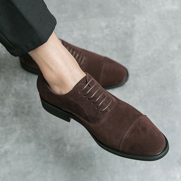 dress shoes 2023 senior luxury brand suede men's formal wedding pointed business casual straps fashion leather low 230814, Black
dress shoes 2023 senior luxury brand suede men's formal wedding pointed business casual straps fashion leather low 230814, Black