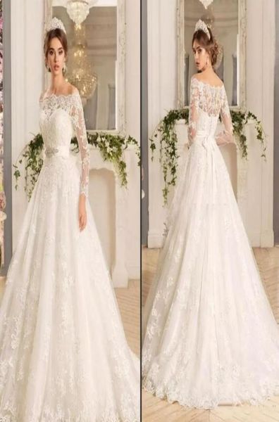 modest long sleeve vintage lace vestido de novia off the shoulder wedding dresses with beads a line court train bridal gowns custo8145358, White
modest long sleeve vintage lace vestido de novia off the shoulder wedding dresses with beads a line court train bridal gowns custo8145358, White