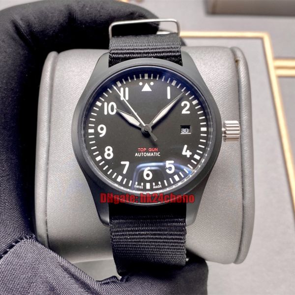21 styles luxury watches 326901 pilot mark xvii 40mm all black automatic mechanical mens watch black dial fabric strap gents wristwatches, Slivery;brown
21 styles luxury watches 326901 pilot mark xvii 40mm all black automatic mechanical mens watch black dial fabric strap gents wristwatches, Slivery;brown