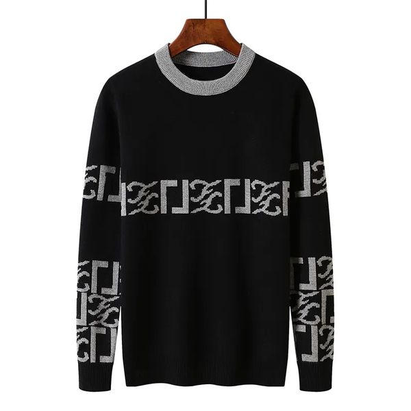 men's sweater designer cardigan jumper men's sweaters round collar autumn winter warmth jumper loose pullover clothing, White;black
men's sweater designer cardigan jumper men's sweaters round collar autumn winter warmth jumper loose pullover clothing, White;black